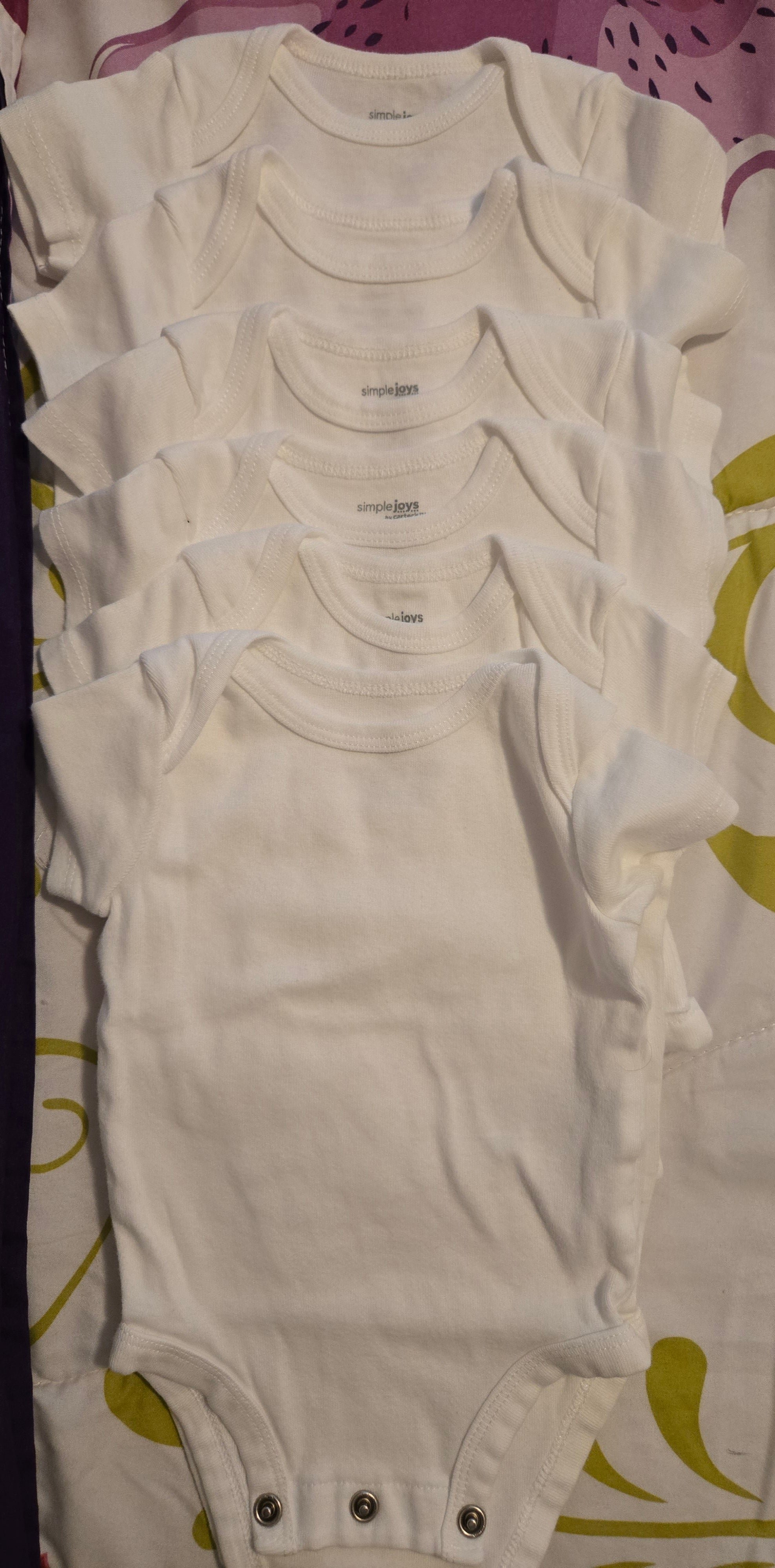 Short sleeves onesie (6 pieces)